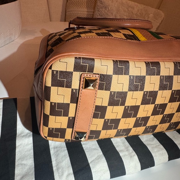 💛 Rare L.A.M.B Checkered Ombré Tote Handbag 🏁 - Picture 7 of 13